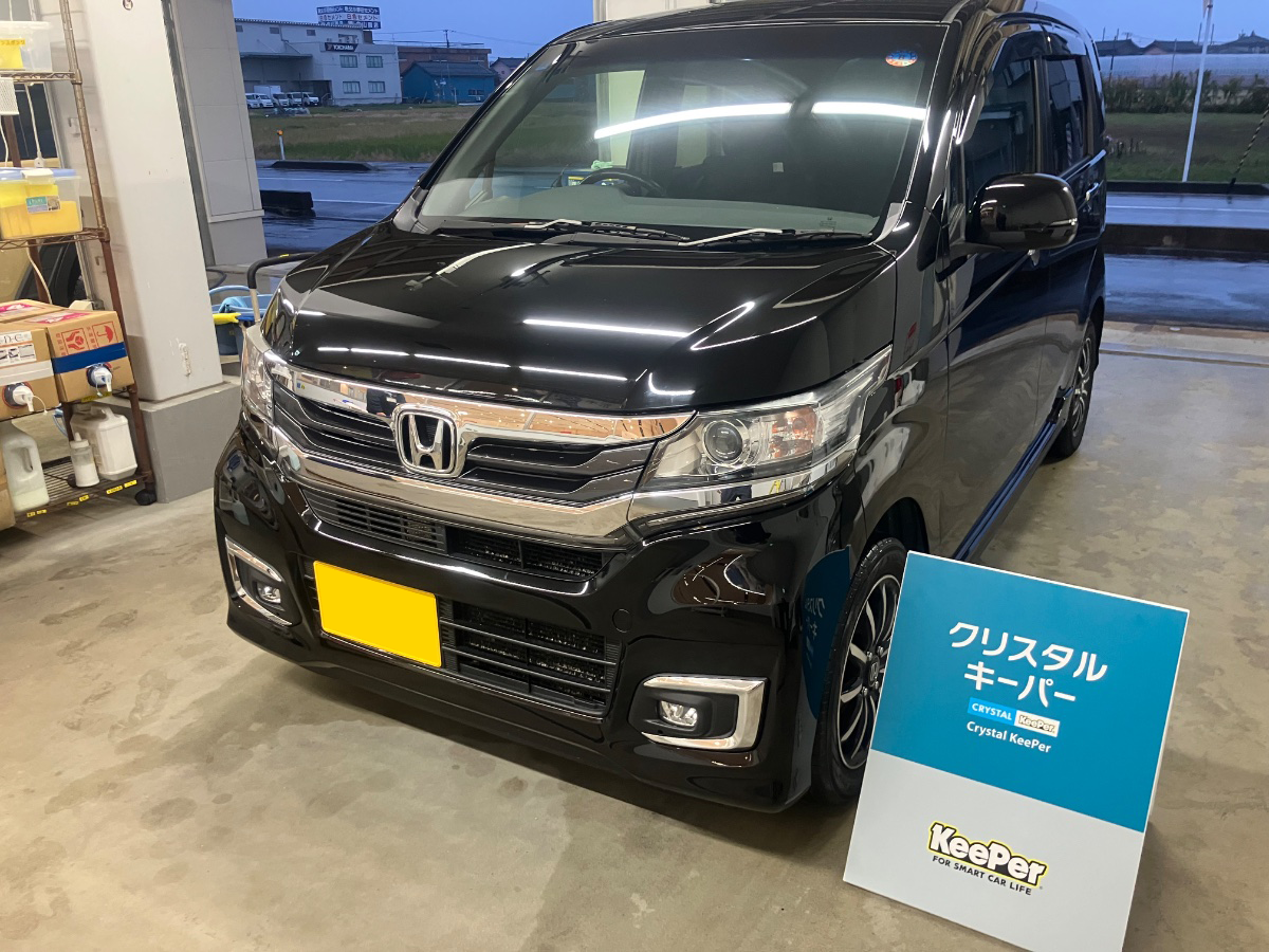 施工後の車