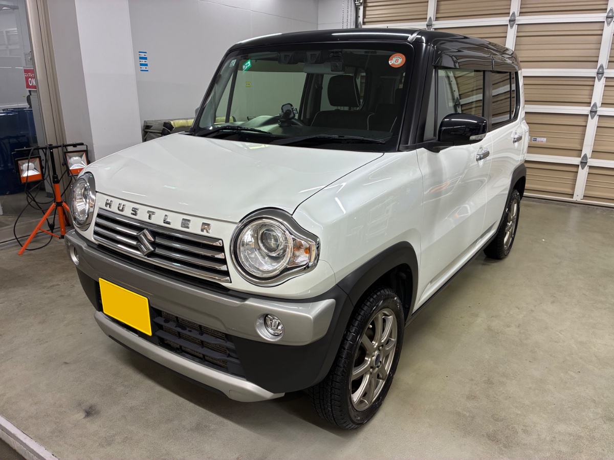 施工後の車
