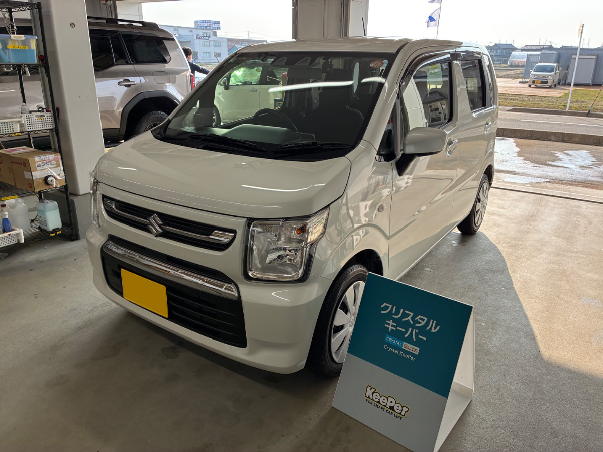 施工後の車