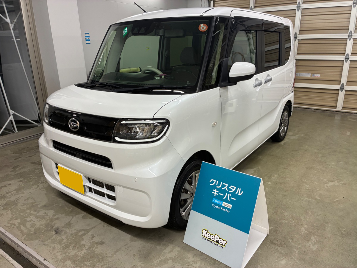 施工後の車