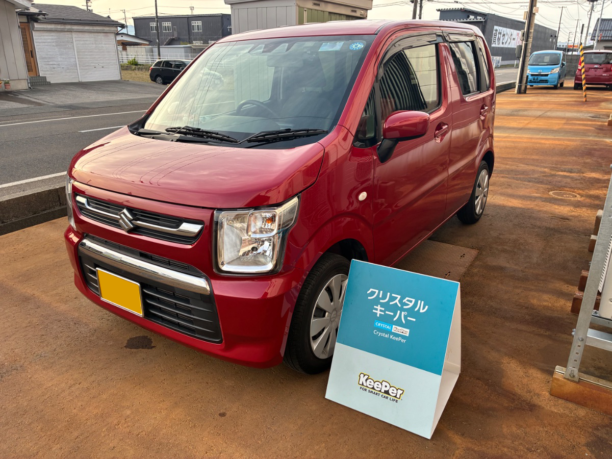 施工後の車