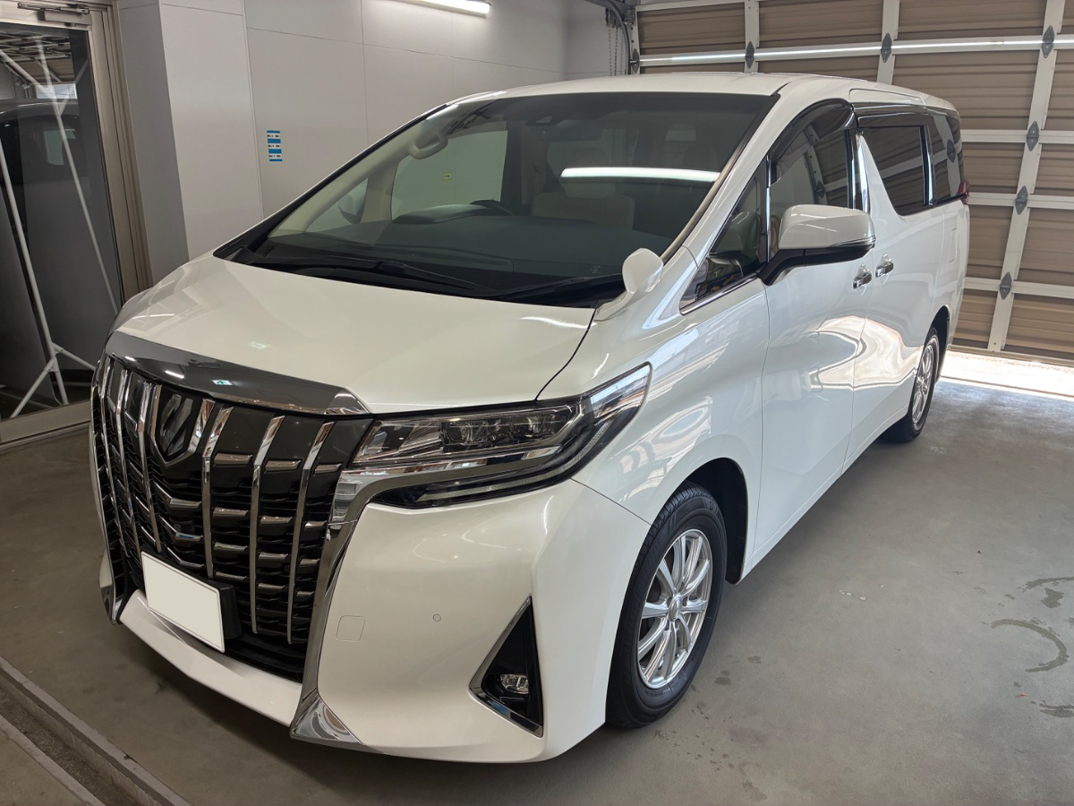 施工後の車