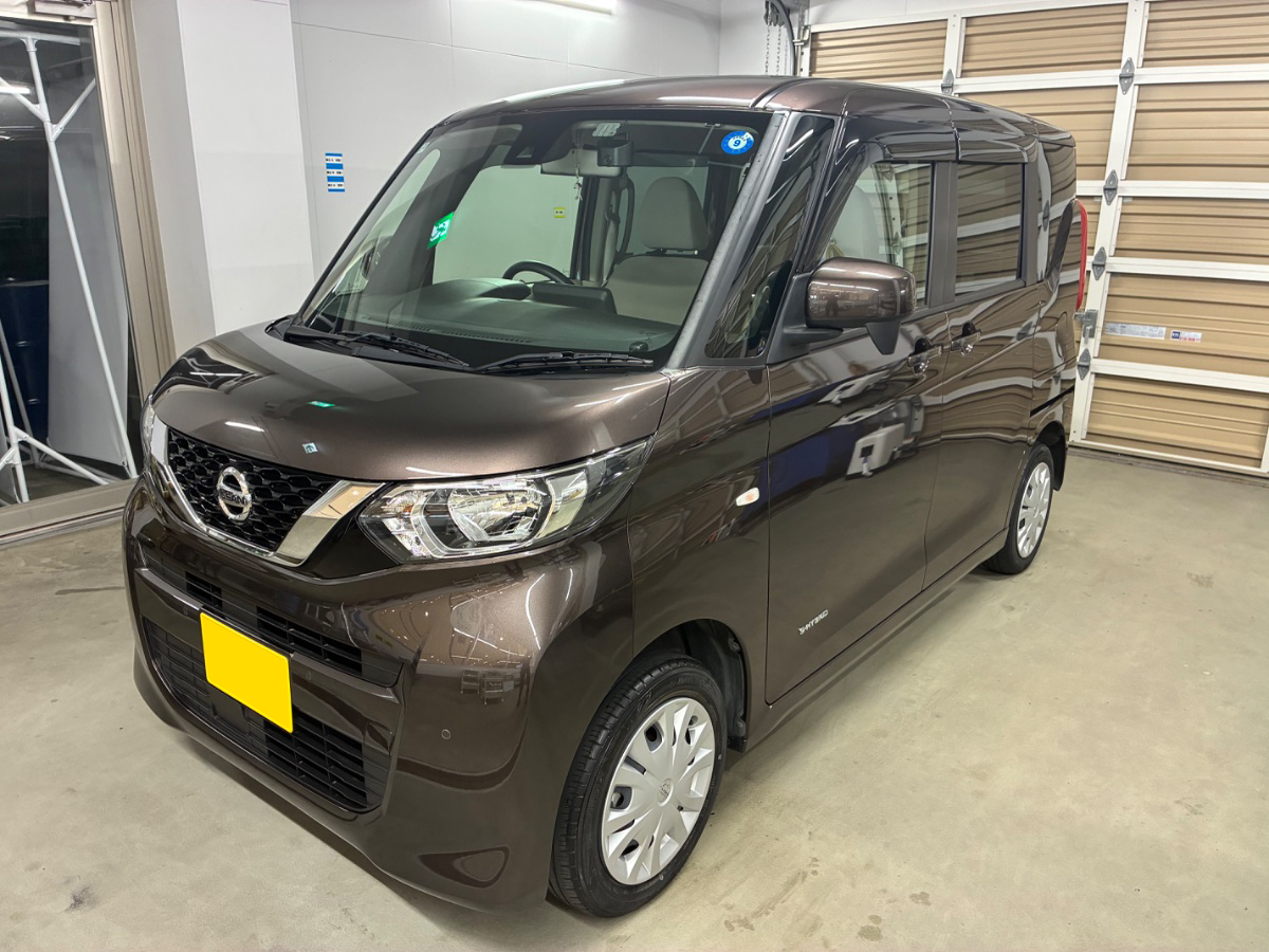 施工後の車