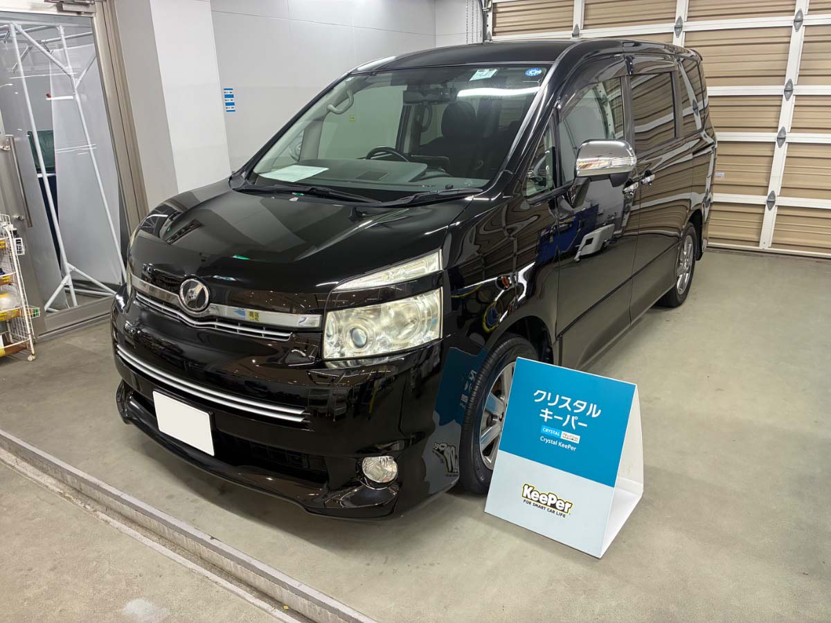 施工後の車