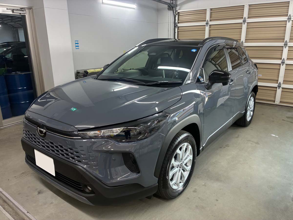 施工後の車