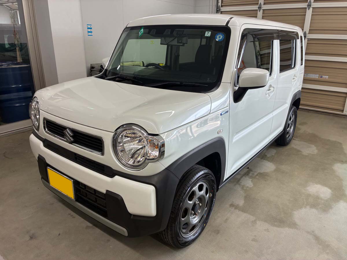 施工後の車