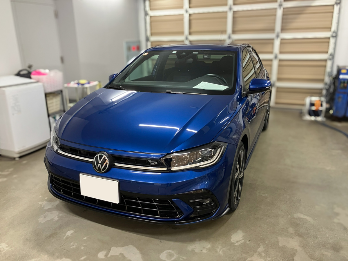 施工後の車