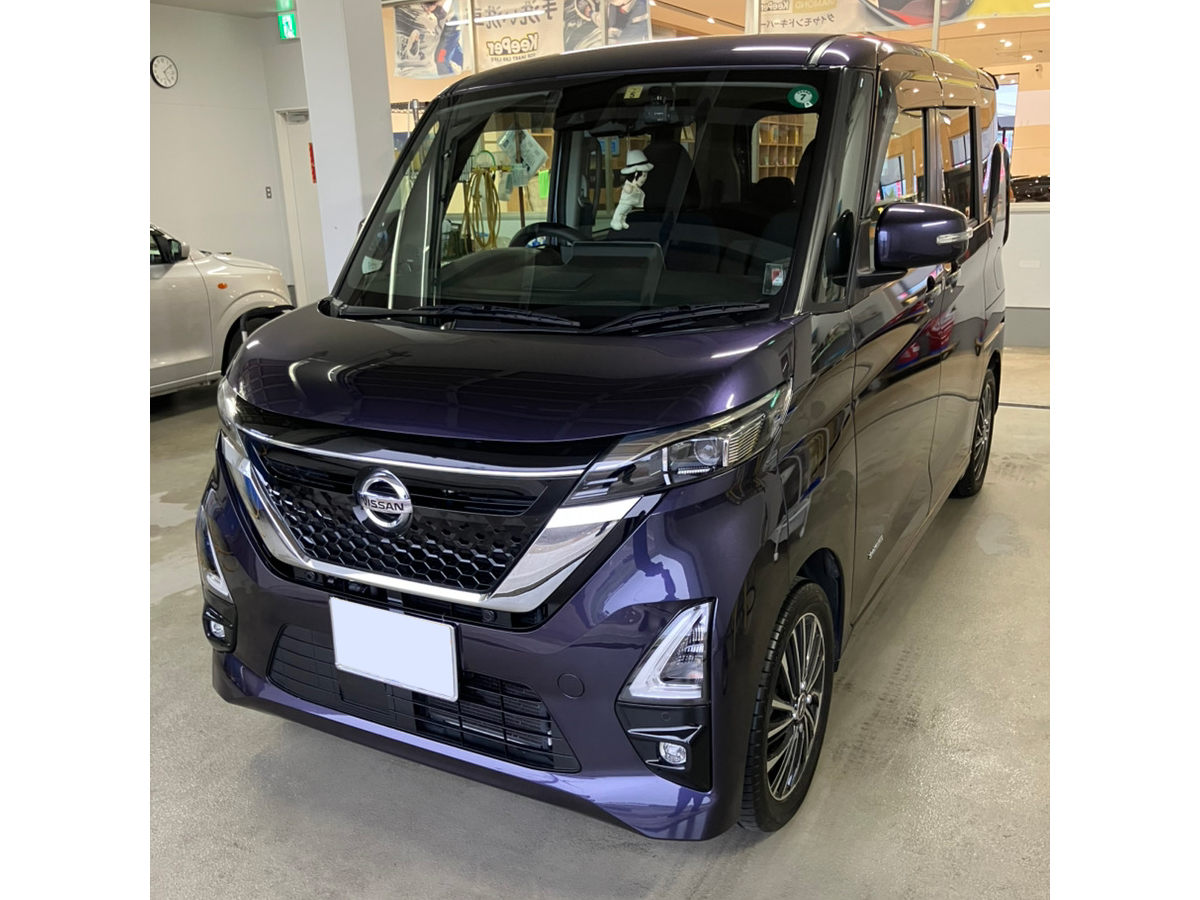 施工後の車