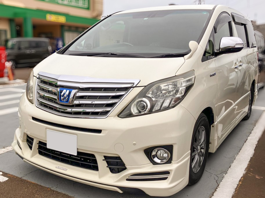 施工後の車