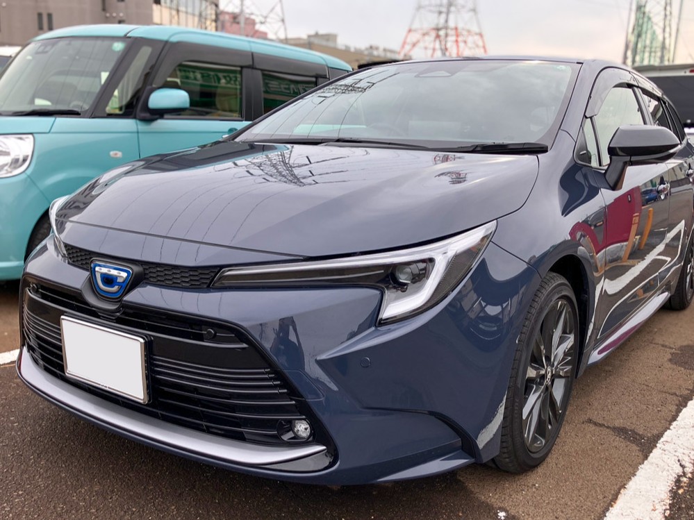 施工後の車