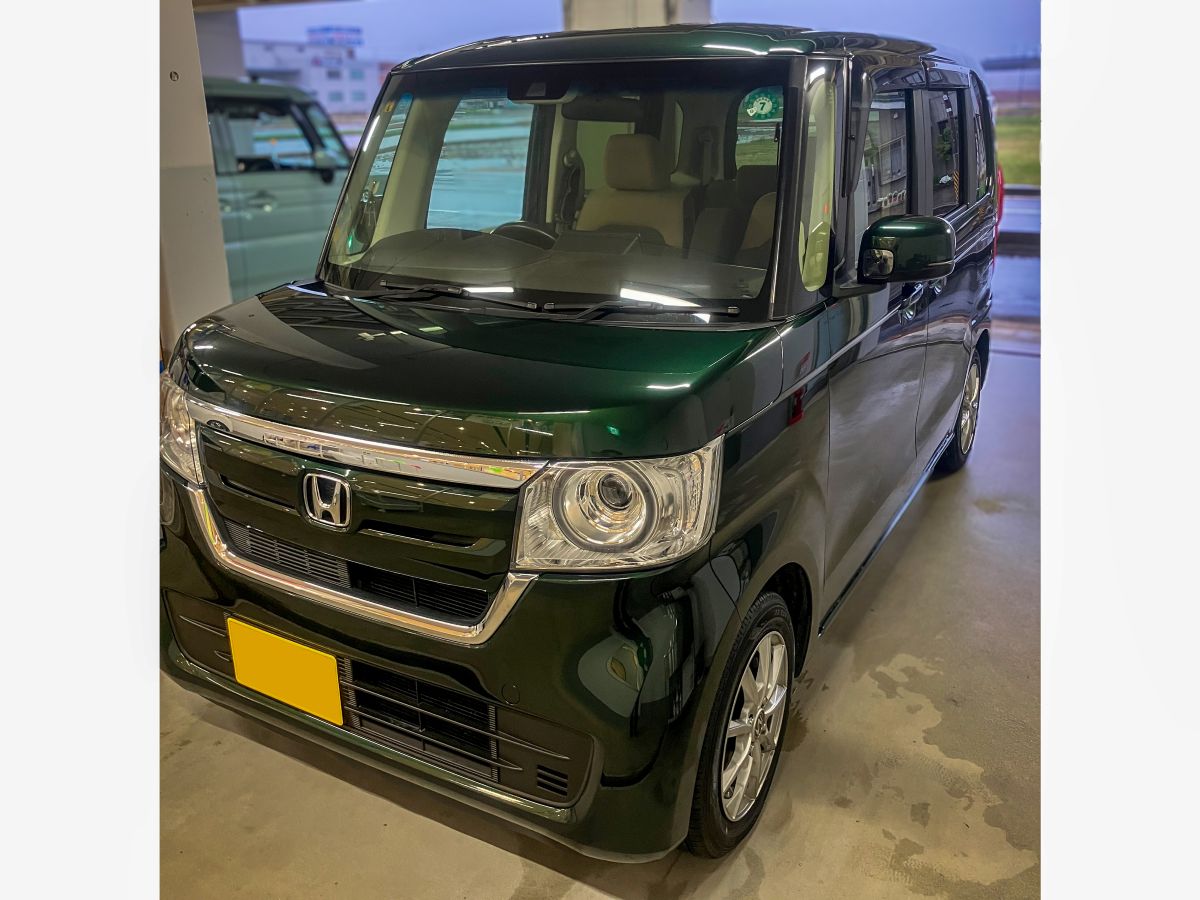施工後の車
