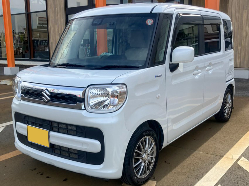 施工後の車