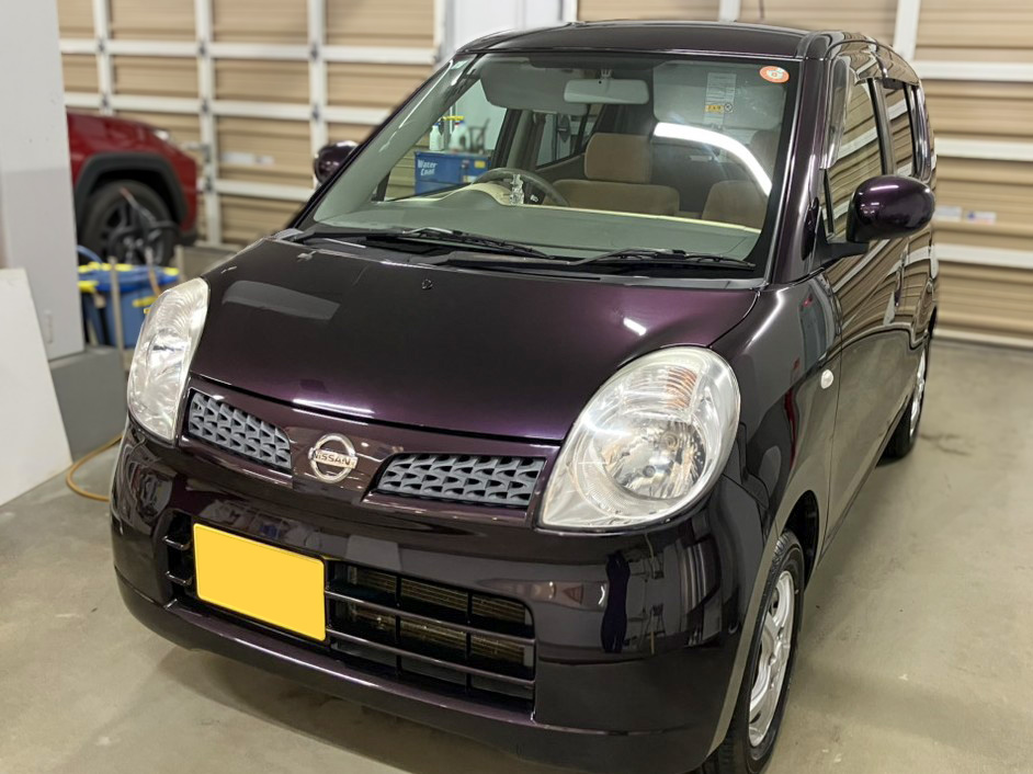 施工後の車