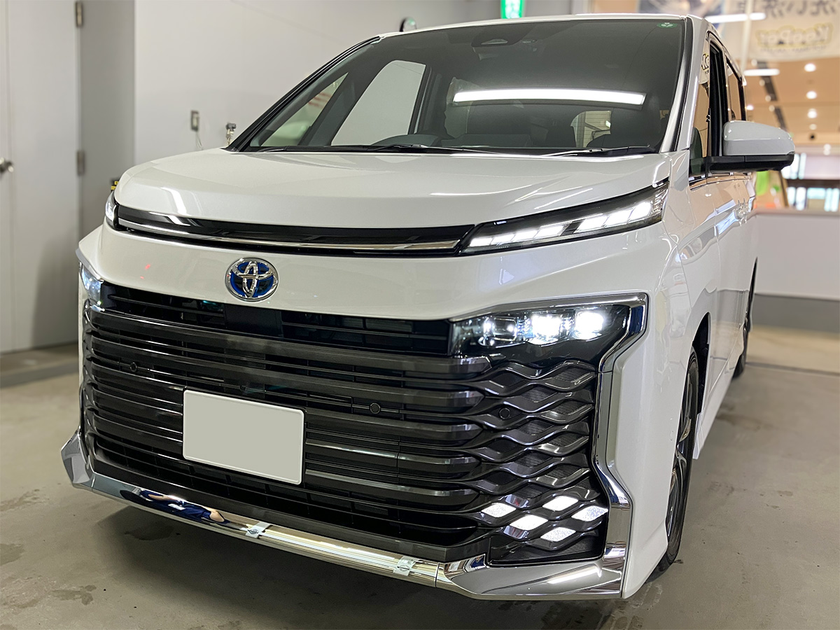 施工後の車
