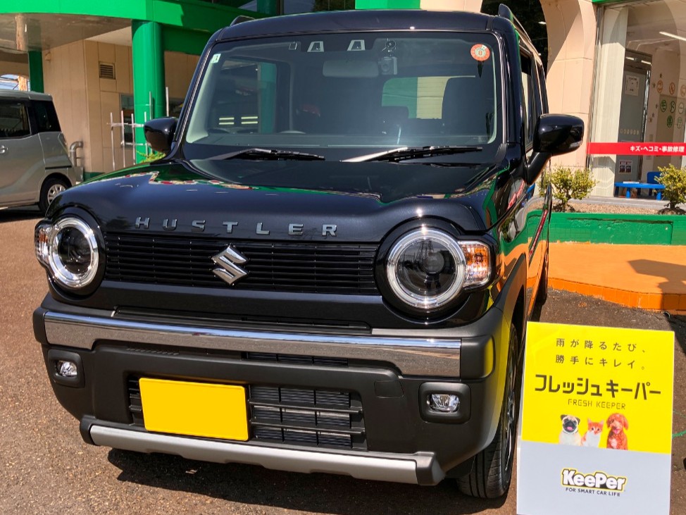 施工後の車